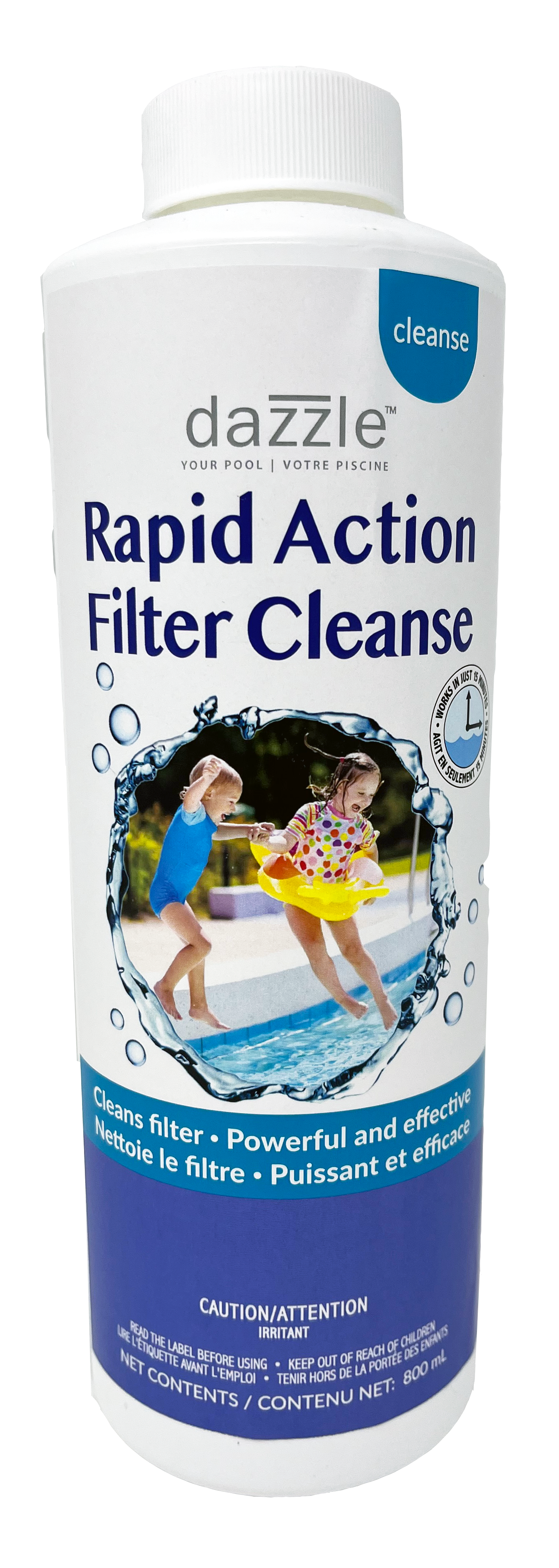 Dazzle Rapid Action Filter Cleanse for Pools (800ml) (P/N: DAZ05005)